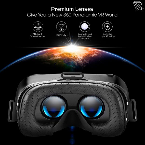 Destek V4 VR Daydream View 103 FOV HD Gafas para Smartphone